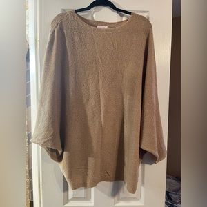 NWOT Pink Lily Taupe Pullover Knit Sweater M/L